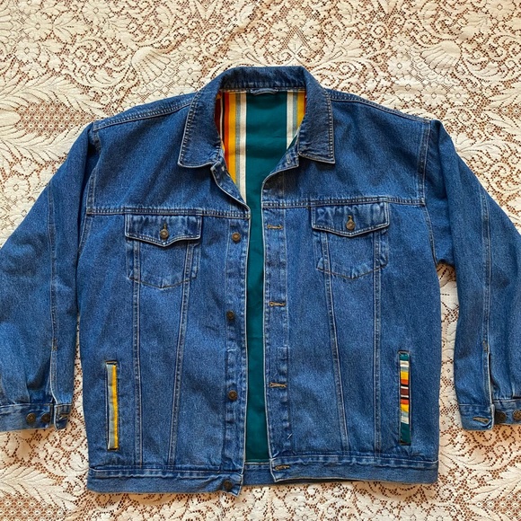 Vintage Denim Lined Jacket - Picture 3 of 4